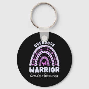 Warrior Overdose Awareness Rainbow 2 Key Ring