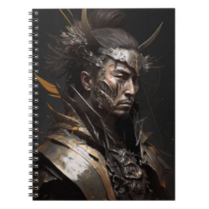 Warrior Portrait Fantasy Painting Dark Character Notebook