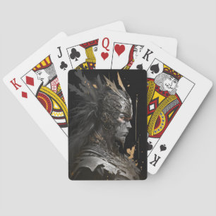 Warrior Portrait Fantasy Painting Dark Character  Playing Cards