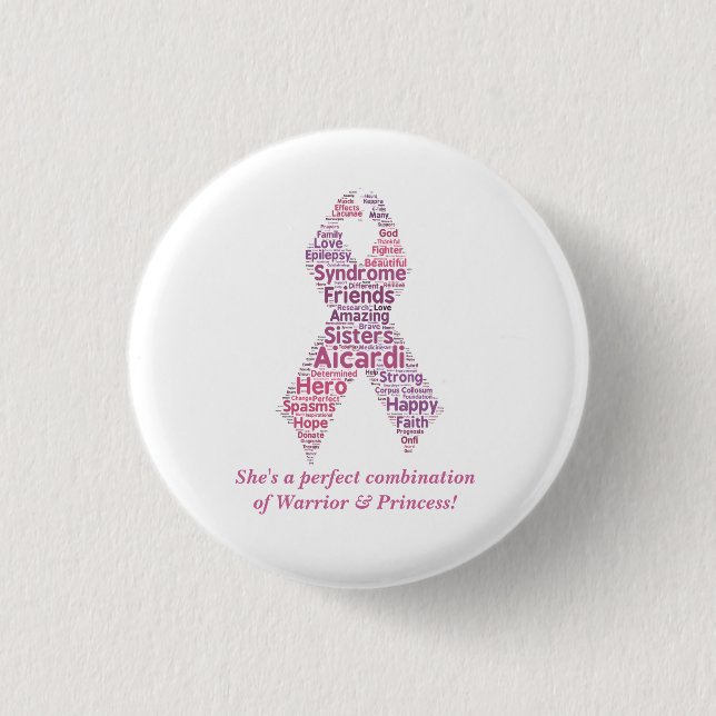 Warrior Princess Button (Front)