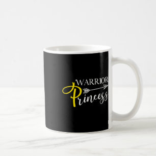 Warrior Princess Childhood Cancer Awareness Coffee Mug
