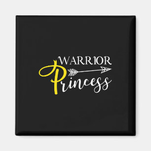 Warrior Princess Childhood Cancer Awareness Magnet