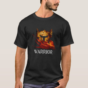 Warrior Profession Fantasy Mediaeval Mmorpg Gamer  T-Shirt
