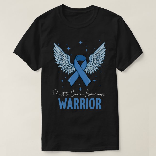 Warrior Prostate Cancer Awareness Angle T-Shirt (Design Front)