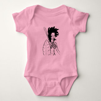 warrior queen baby bodysuit