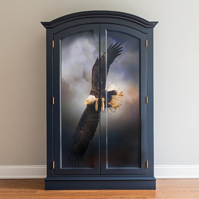 Warrior Queen Flying Bald Eagle Decoupage Paper (Creator Uploaded)