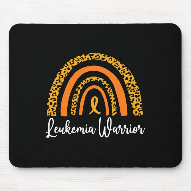 Warrior Rainbow Orange  Mouse Pad (Front)