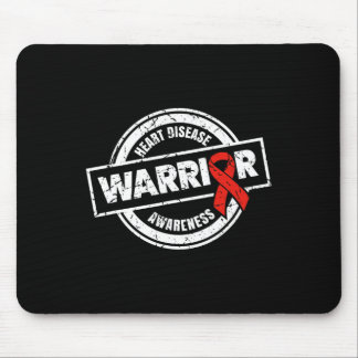 Warrior Red Ribbon Products Gifts Heart Disease Aw Mouse Pad