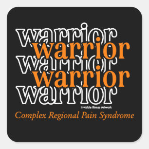 Warrior/Repeated...CRPS Square Sticker
