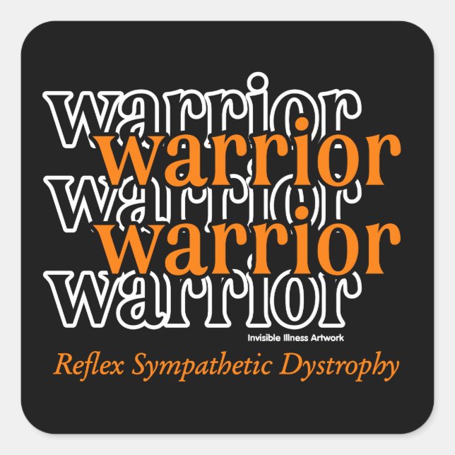 Warrior/Repeated...RSD Square Sticker (Front)
