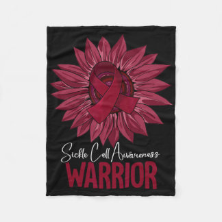 Warrior Sickle Cell Awareness  Fleece Blanket