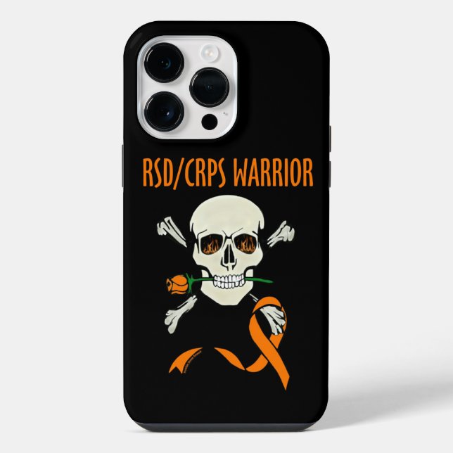 Warrior/Skull...RSD/CRPS iPhone Case (Back)