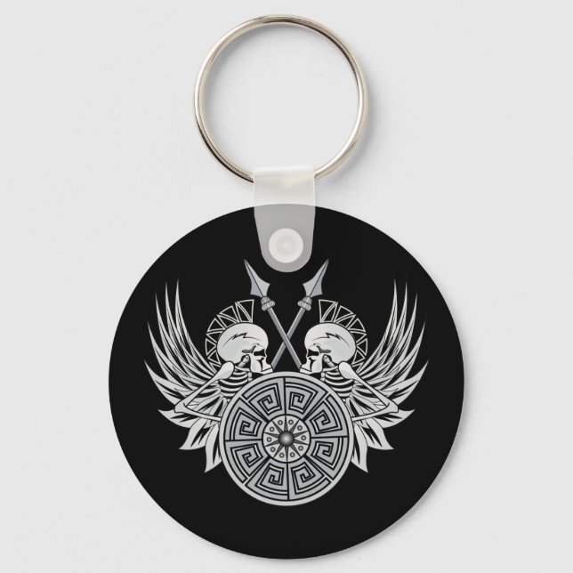 Warrior Skulls Key Ring (Front)