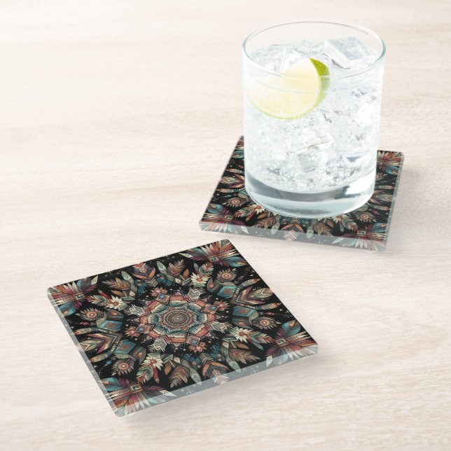 Warrior Spirit  Glass Coaster (Angled)