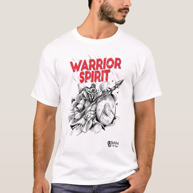 Warrior Spirit White T-Shirt (Front)