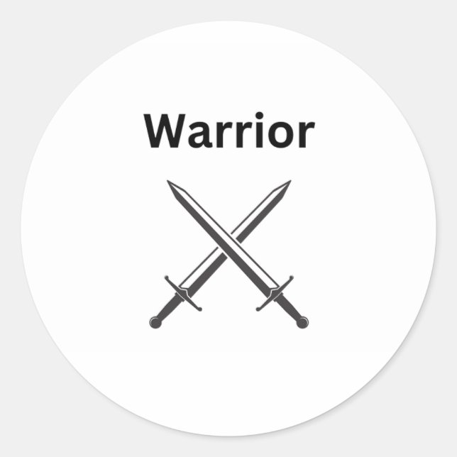  Warrior Sticker (Front)