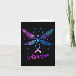 Warrior Suicide Prevention Awareness Purple Teal D Card