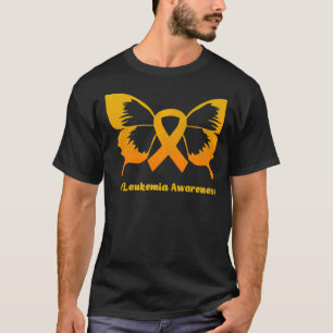 Warrior Support Squad A Orange Butterfly Leukemia T-Shirt
