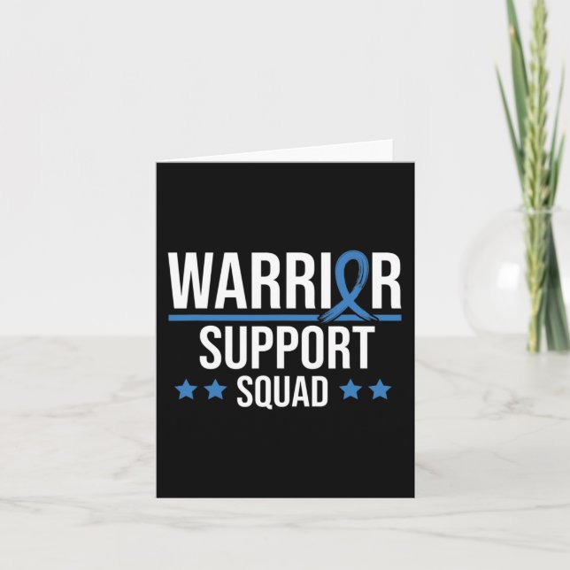 Warrior Support Squad Diabetes Awareness  Card (Front)