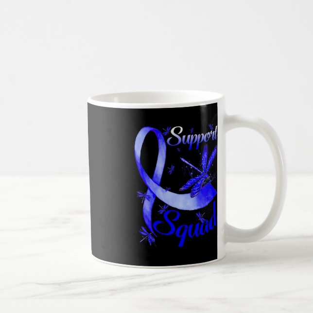 Warrior Support Squad Dragonfly Alopecia Awareness Coffee Mug (Right)