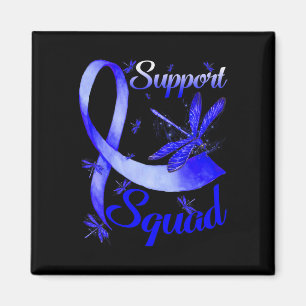 Warrior Support Squad Dragonfly Alopecia Awareness Magnet