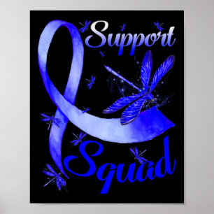 Warrior Support Squad Dragonfly Alopecia Awareness Poster