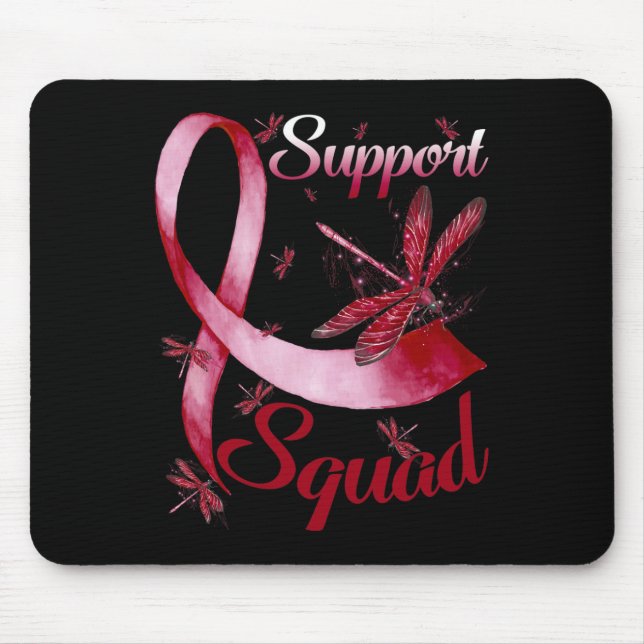 Warrior Support Squad Dragonfly Brain Aneurysm Awa Mouse Pad (Front)