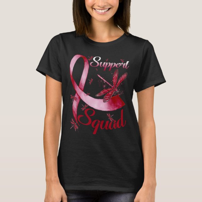 Warrior Support Squad Dragonfly Brain Aneurysm Awa T-Shirt (Front)