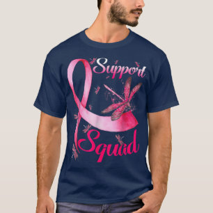 Warrior Support Squad Dragonfly Breast Cancer Awar T-Shirt