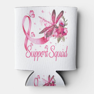 Warrior Support Squad Dragonfly Breast Cancer Can Cooler