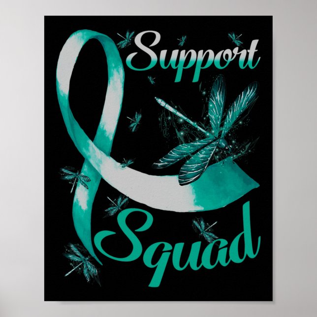 Warrior Support Squad Dragonfly Polycystic Kidney  Poster (Front)