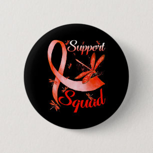 Warrior Support Squad Dragonfly RSD CRPS Awareness 6 Cm Round Badge