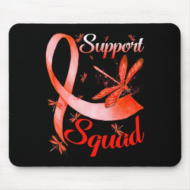 Warrior Support Squad Dragonfly Rsd Crps Awareness Mouse Pad (Front)