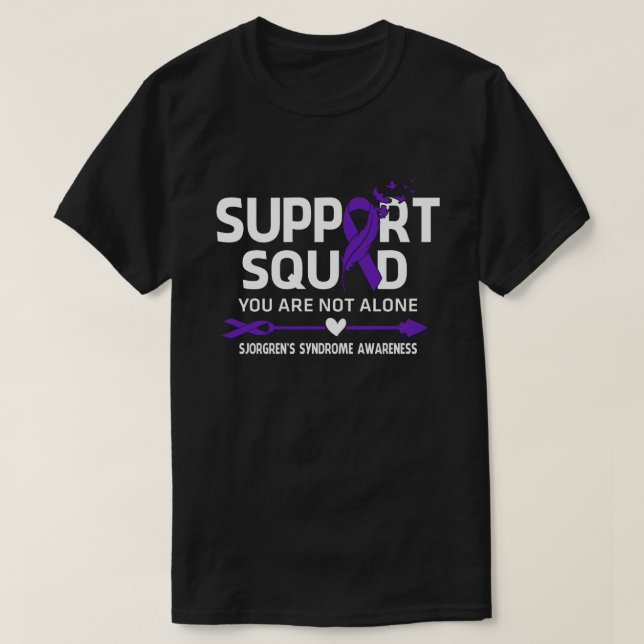 Warrior Support Squad Sjorgren's Syndrome Awarenes T-Shirt (Design Front)