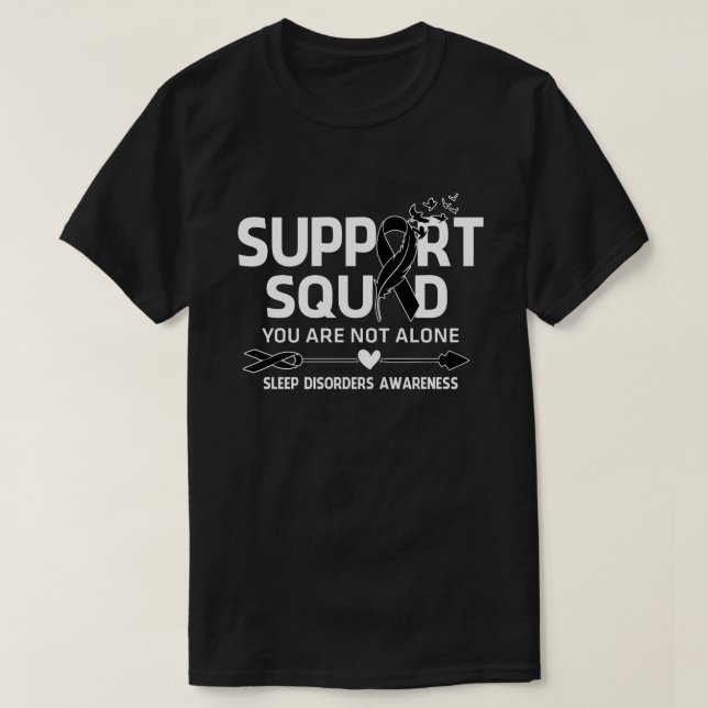 Warrior Support Squad Sleep Disorders Awareness Fe T-Shirt (Design Front)