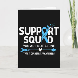 Warrior Support Squad Type 1 Diabetes Awareness Fe Card