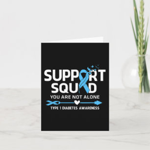 Warrior Support Squad Type 1 Diabetes Awareness Fe Card