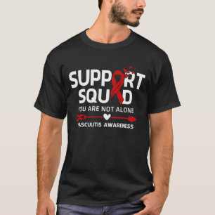 Warrior Support Squad Vasculitis Awareness Feather T-Shirt