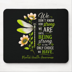 Warrior Support Women Dragonfly Mentals Health Mouse Pad