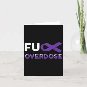 Warrior Survivor Gifts - Overdose Awareness Card