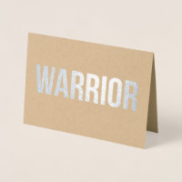 Warrior - Sympathy Greeting Card