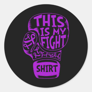 Warrior This Is My Fight Classic Round Sticker