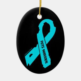 Warrior/Torn Ribbon...POTS Ceramic Ornament