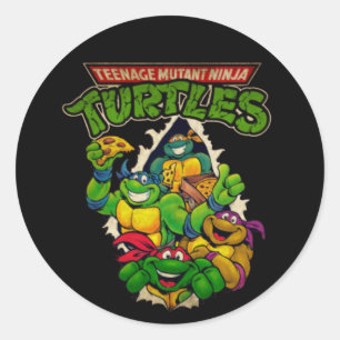 Warrior Turtle			 Classic Round Sticker