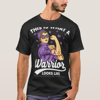 Warrior Unbreakable Fibromyalgia Awareness  T-Shirt