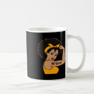 Warrior Unbreakable Multiple Sclerosis Afro Black Coffee Mug