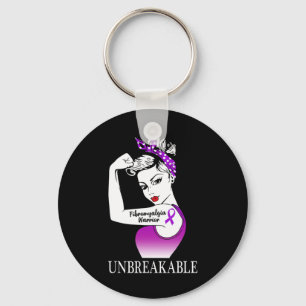 Warrior Unbreakable Strong Women Key Ring