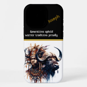 Warrior united with buffalo spirit iPhone 16 pro max case