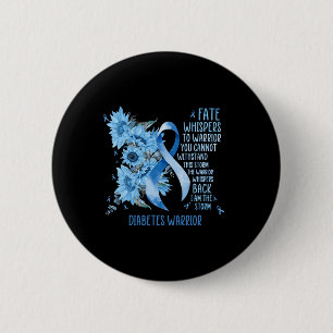 Warrior Whispers To Fate I Am The Storm 6 Cm Round Badge