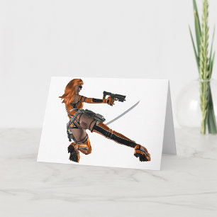 Warrior Woman Greeting Cards